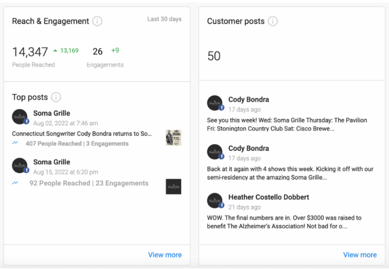 View All Your Posts & Customer Engagement On Single Dashboard